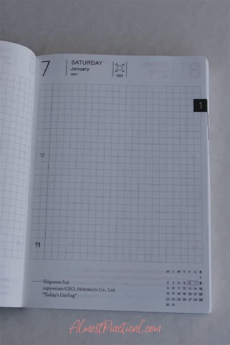A6 Hobonichi Techo Planner Book Review .